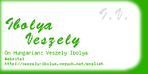 ibolya veszely business card